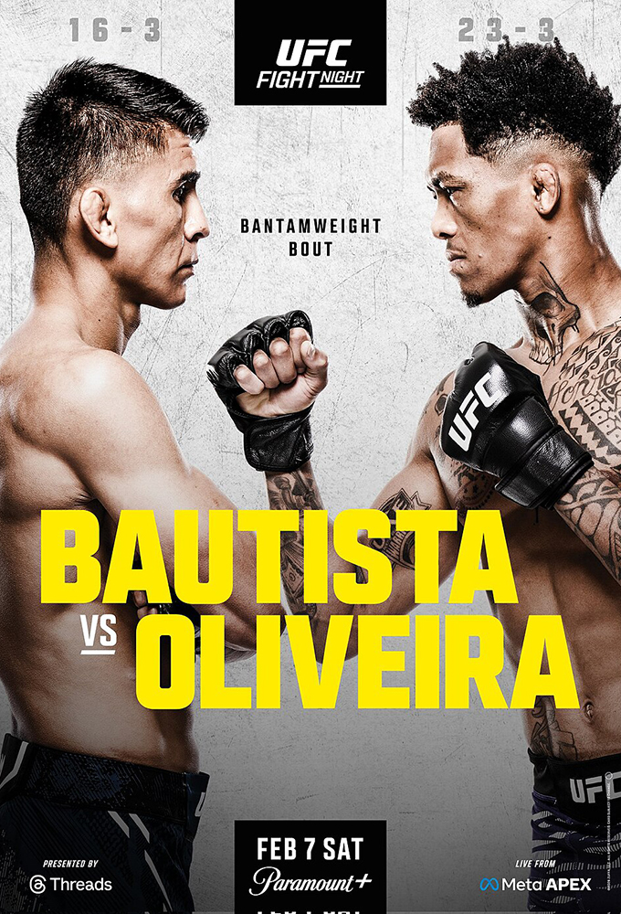 UFC Fight Night 266 Bautista vs Oliveira