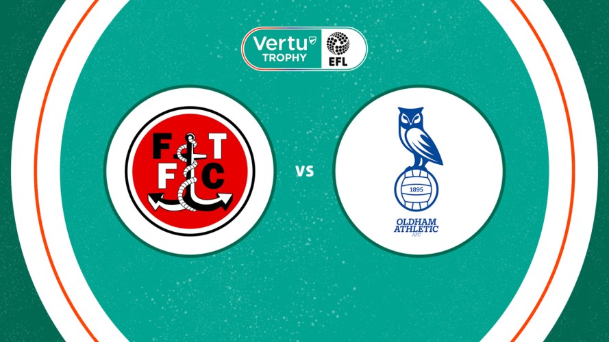 Fleetwood Town vs Oldham Athletic event artwork