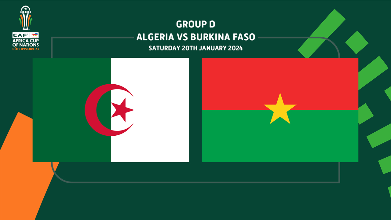 Algeria vs Burkina Faso Full Match 20 Jan 2024