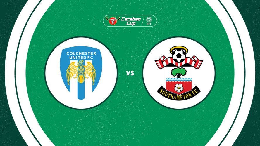 Colchester United vs Southampton event artwork