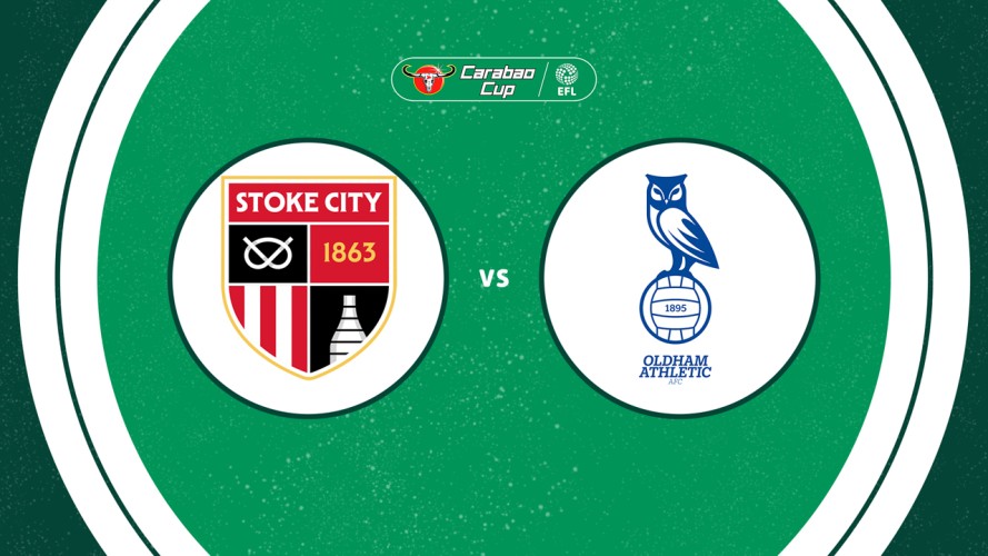 Stoke City vs Oldham Athletic event artwork