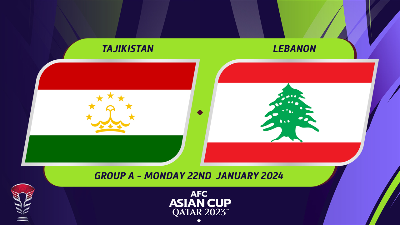Tajikistan vs Lebanon Full Match 22 Jan 2024