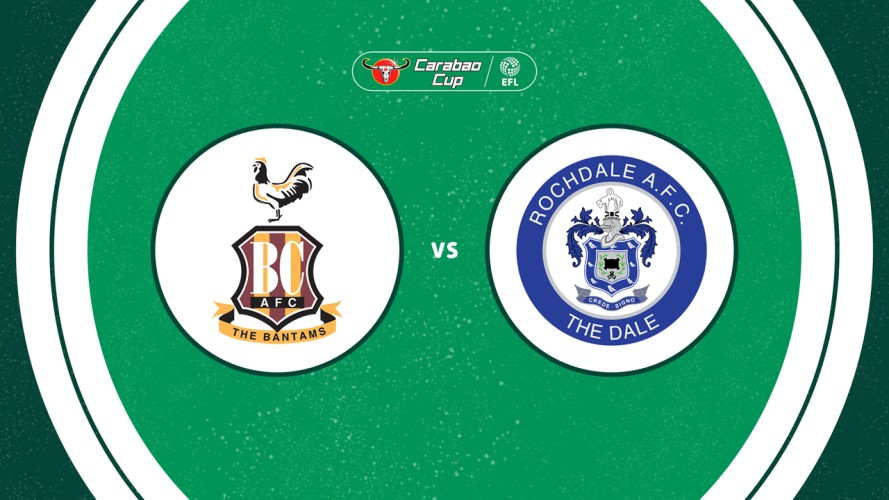 Bradford City vs Rochdale event artwork