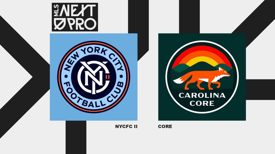 New York City FC II vs Carolina Core event artwork