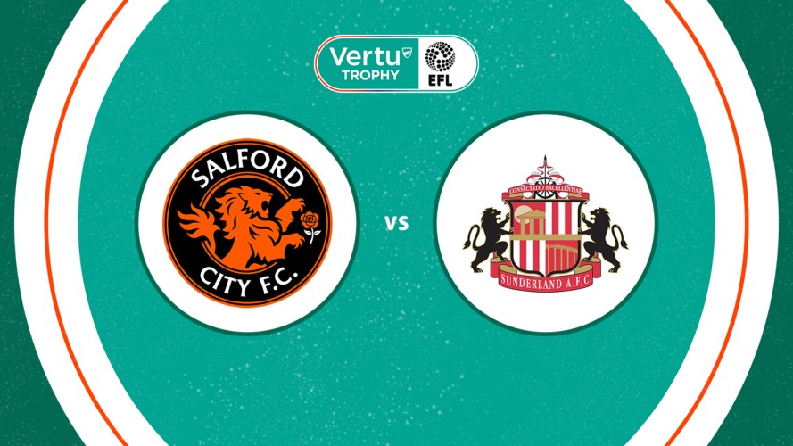 Salford City vs Sunderland U21 event artwork
