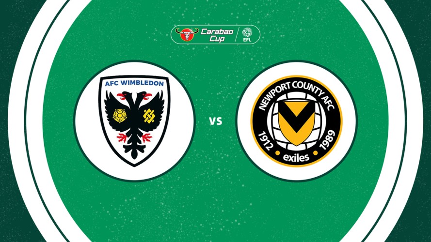 AFC Wimbledon vs Newport County event artwork