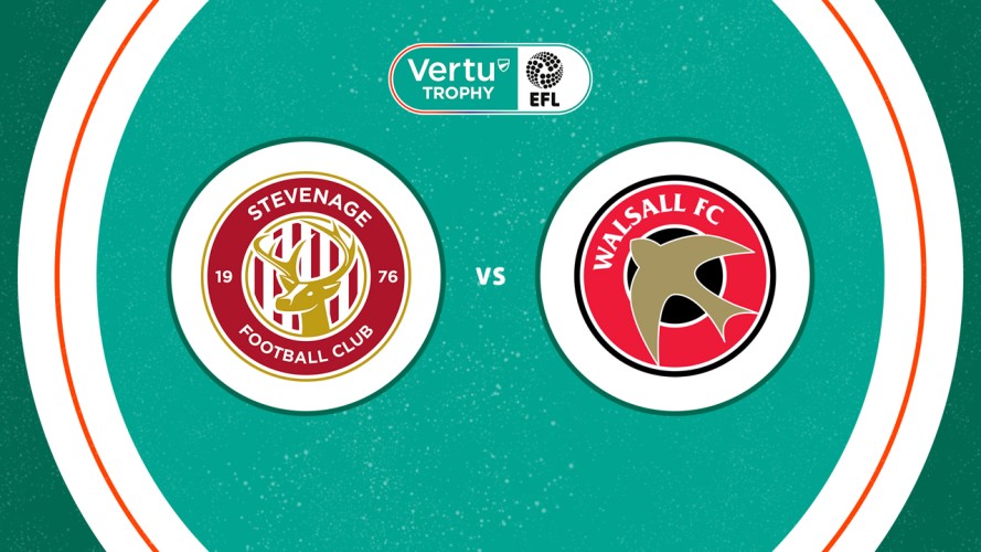 Stevenage vs Walsall event artwork