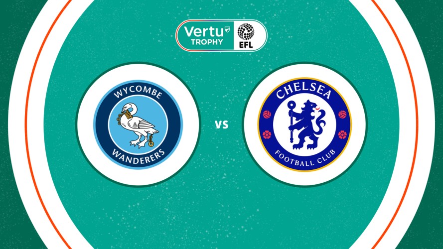 Wycombe Wanderers vs Chelsea U21 event artwork