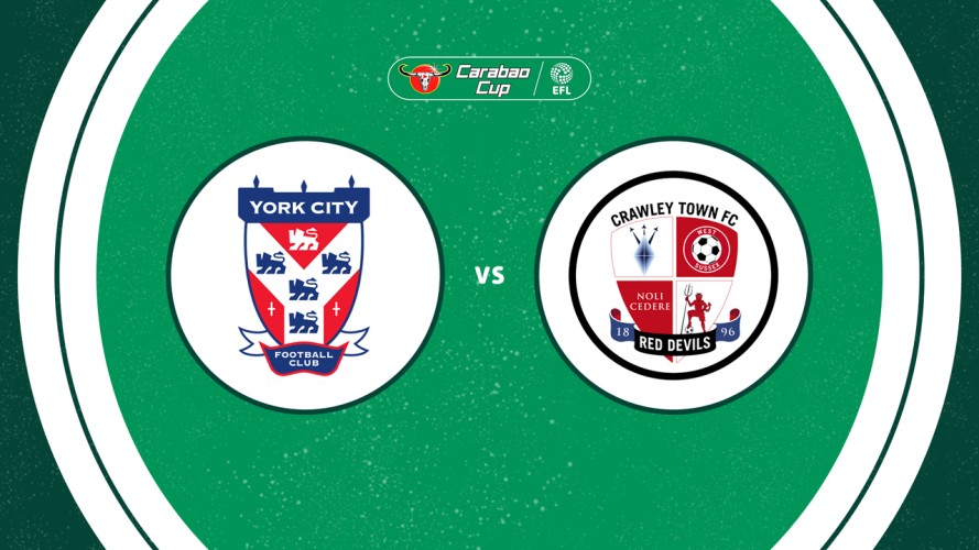 York City vs Crawley Town event artwork
