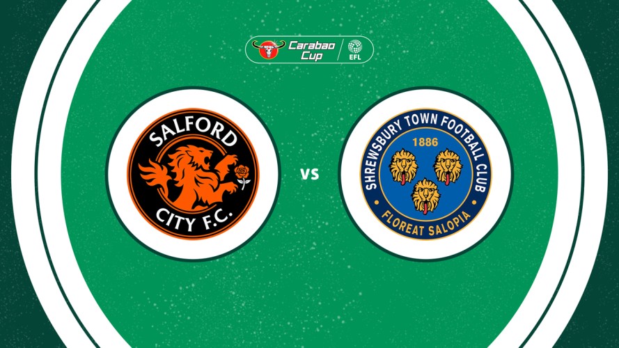 Salford City vs Shrewsbury Town event artwork