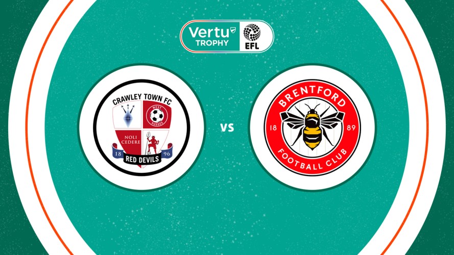 Crawley Town vs Brentford U21 event artwork