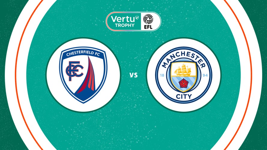 Chesterfield vs Manchester City U21 event artwork