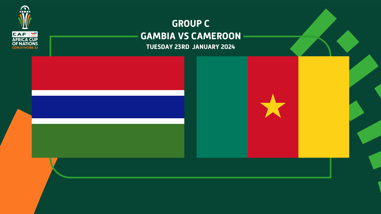 Gambia vs Cameroon Full Match 23 Jan 2024