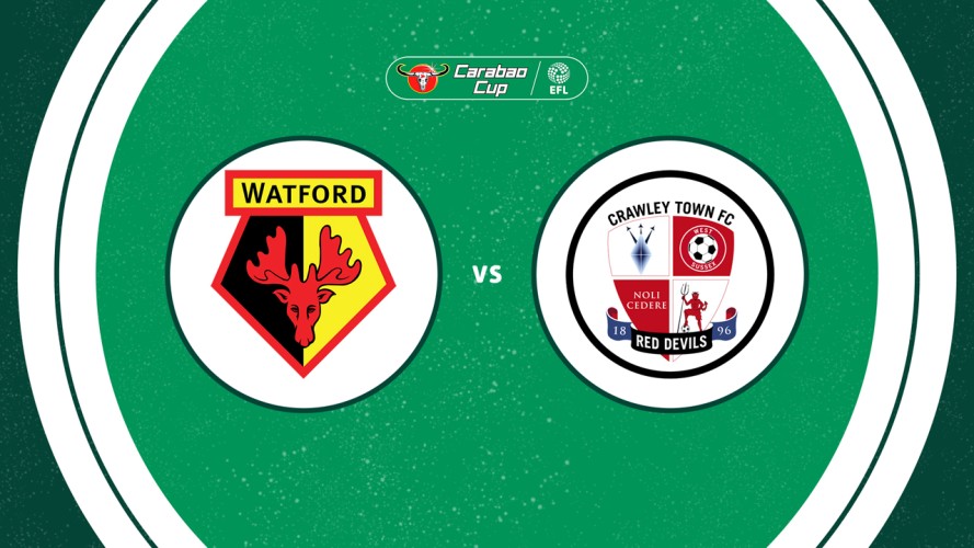 Watford vs Crawley Town event artwork