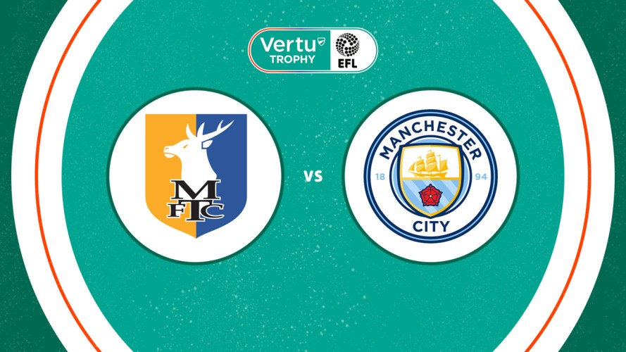 Mansfield Town vs Manchester City U21 event artwork
