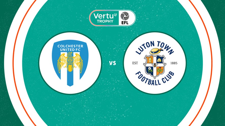 Colchester United vs Luton Town event artwork