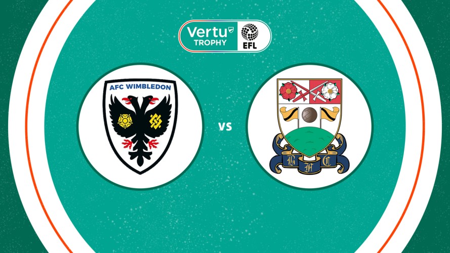 AFC Wimbledon vs Barnet event artwork