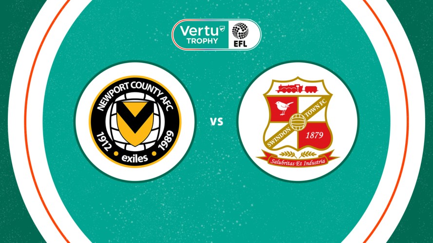 Newport County vs Swindon Town event artwork