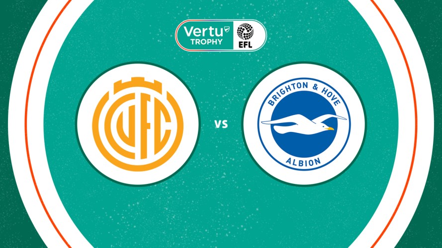 Cambridge United vs Brighton and Hove Albion U21 event artwork