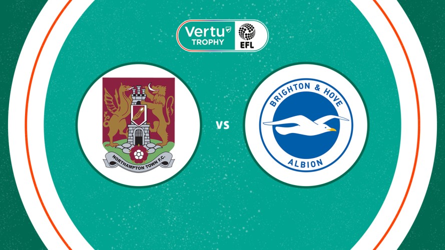 Northampton Town vs Brighton and Hove Albion U21 event artwork