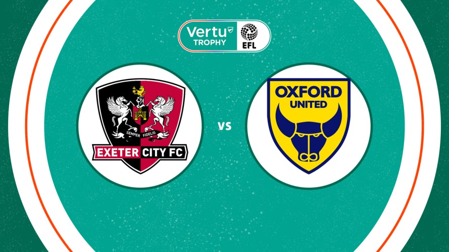 Exeter City vs Oxford United event artwork