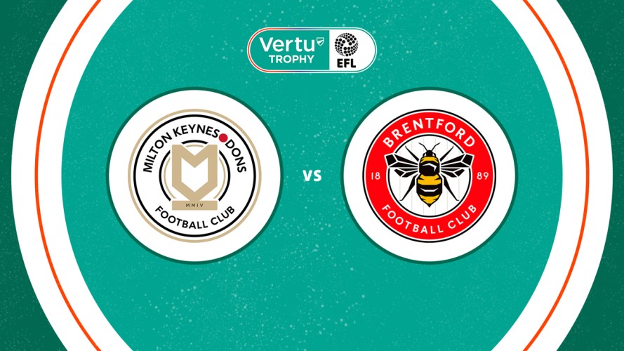 Milton Keynes Dons vs Brentford U21 event artwork