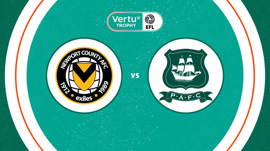 Newport County vs Plymouth Argyle event artwork