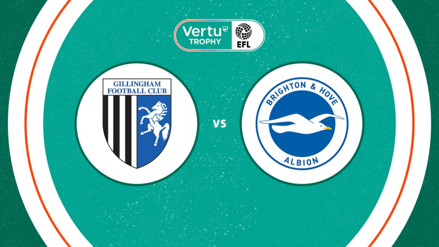 Gillingham vs Brighton and Hove Albion U21 event artwork