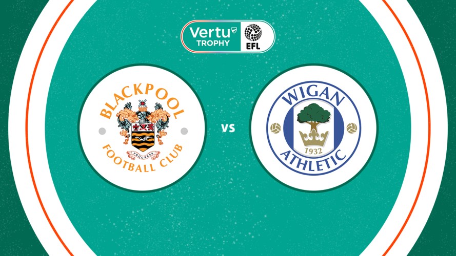 Blackpool vs Wigan Athletic event artwork