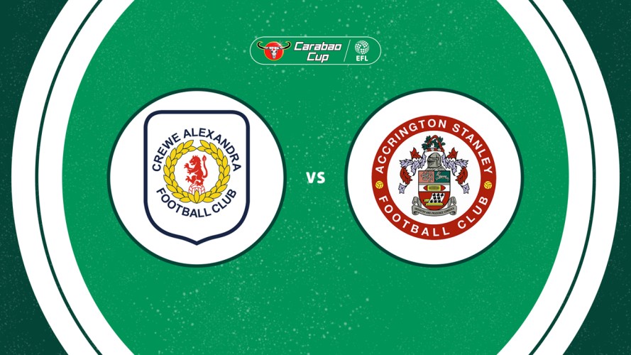 Crewe Alexandra vs Accrington Stanley event artwork