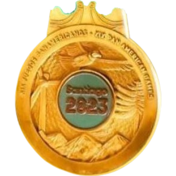 Basketball Pan American Games Gold honour artwork