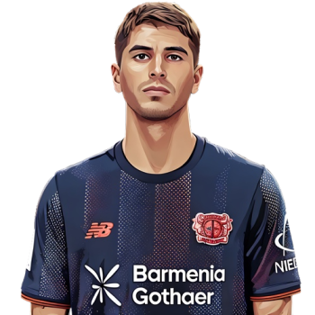 Exequiel Palacios player cartoon