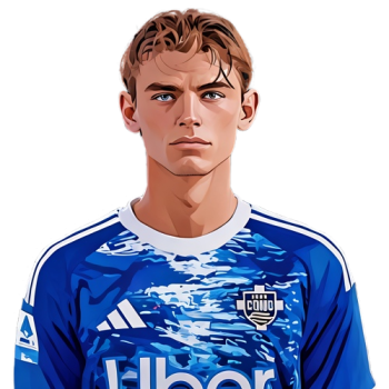 Nico Paz player cartoon