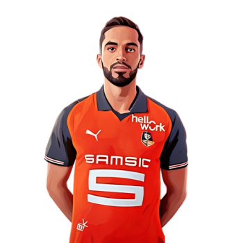 Musa Al-Taamari player cartoon