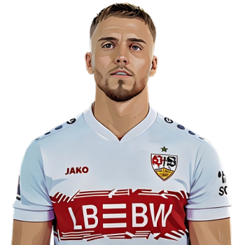 Ermedin Demirović player cartoon