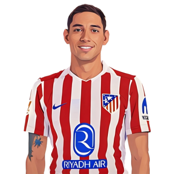 Nahuel Molina player cartoon