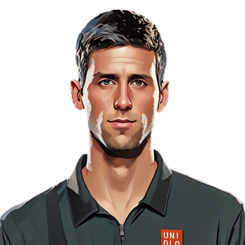 Novak Djokovic player cartoon