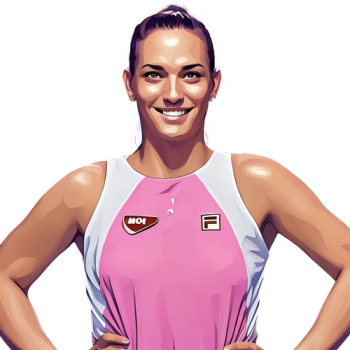 Timea Babos player cartoon