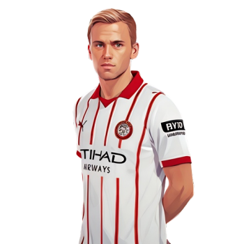 Donny van de Beek player cartoon