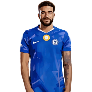 Reece James player cartoon