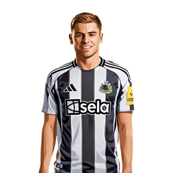 Harvey Barnes player cartoon