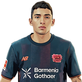 Ezequiel Fernández player cartoon