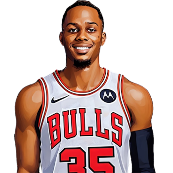 Isaac Okoro player cartoon