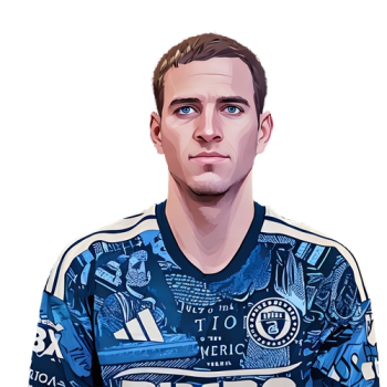 Milan Iloski player cartoon