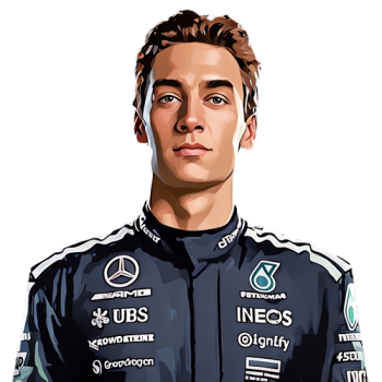 George Russell player cartoon