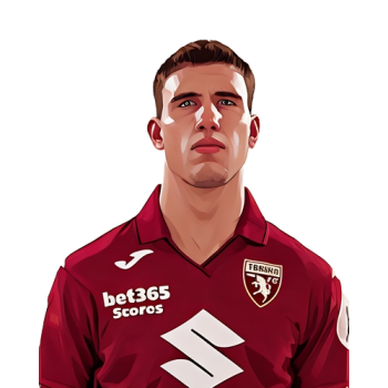 Cesare Casadei player cartoon