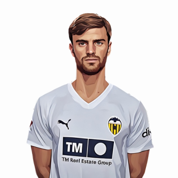 Lucas Beltrán player cartoon