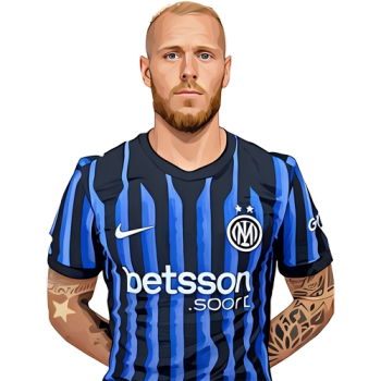 Federico Dimarco player cartoon