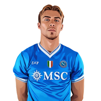 Rasmus Højlund player cartoon