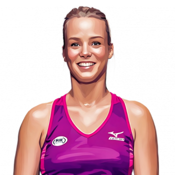 Kiki Bertens player cartoon